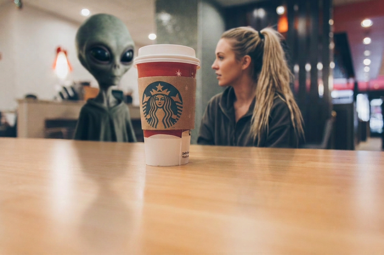 photo of paper cup on top of the table